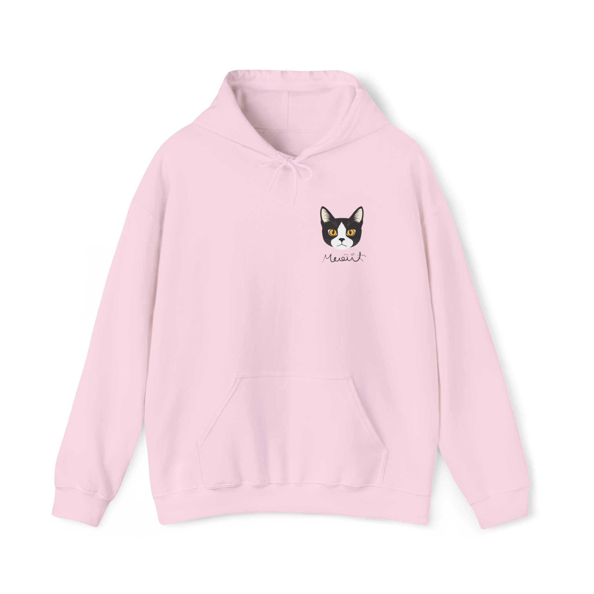 Minimalist Tuxedo Cat Hoodie - Meow Charm