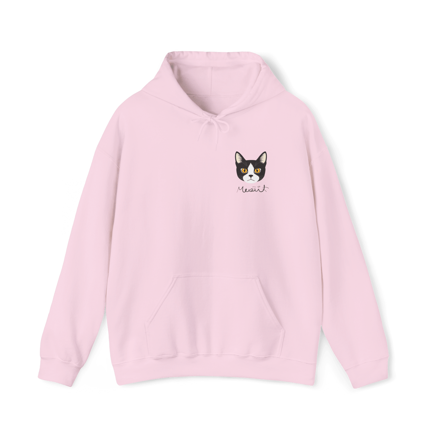 Minimalist Tuxedo Cat Hoodie - Meow Charm