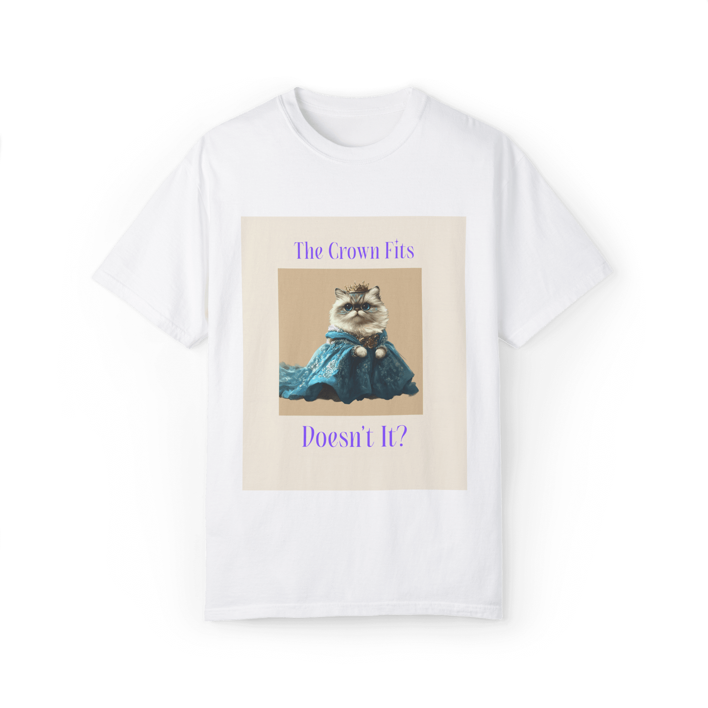 Persian Cat Royalty T-shirt - The Crown Fits Perfectly