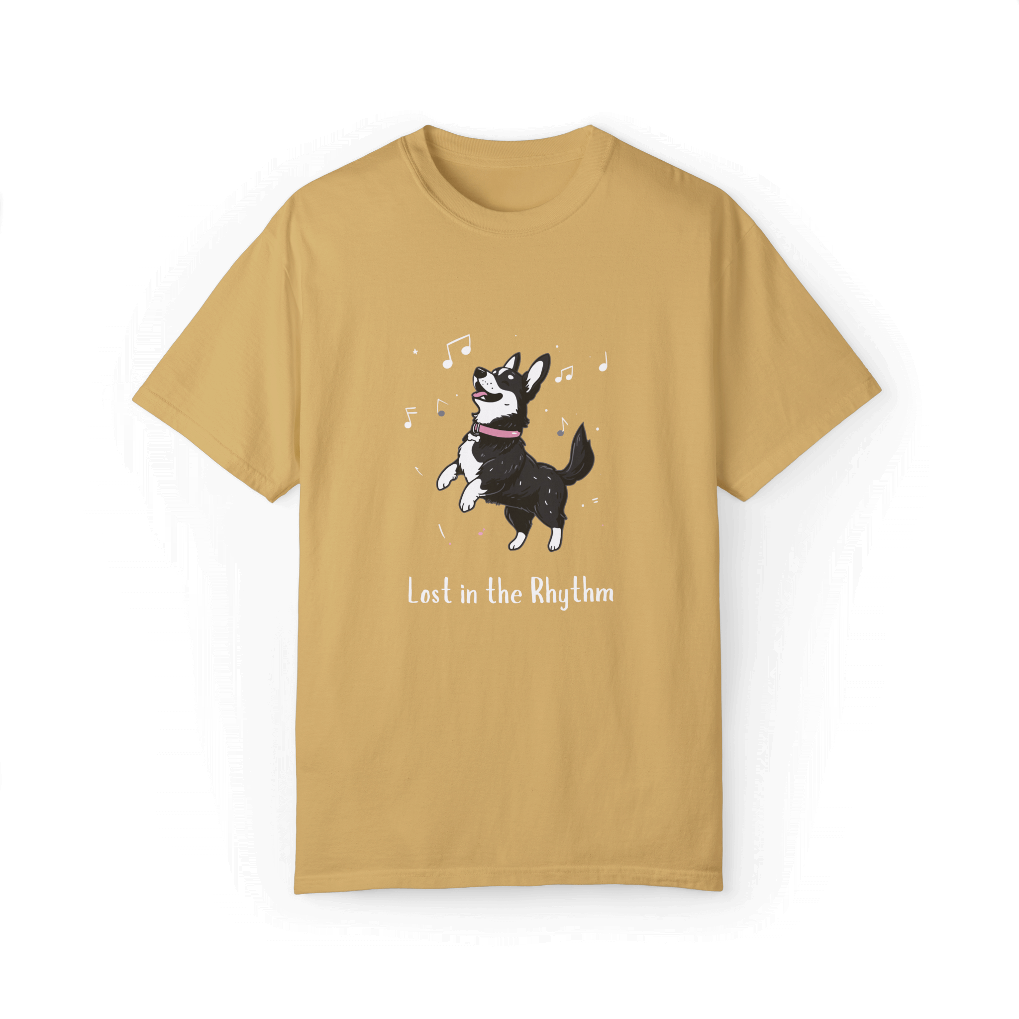 Lost in the Rhythm T-shirt - Swedish Vallhund Dancing Joy