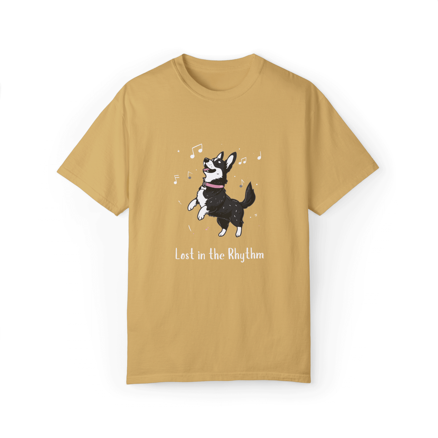 Lost in the Rhythm T-shirt - Swedish Vallhund Dancing Joy