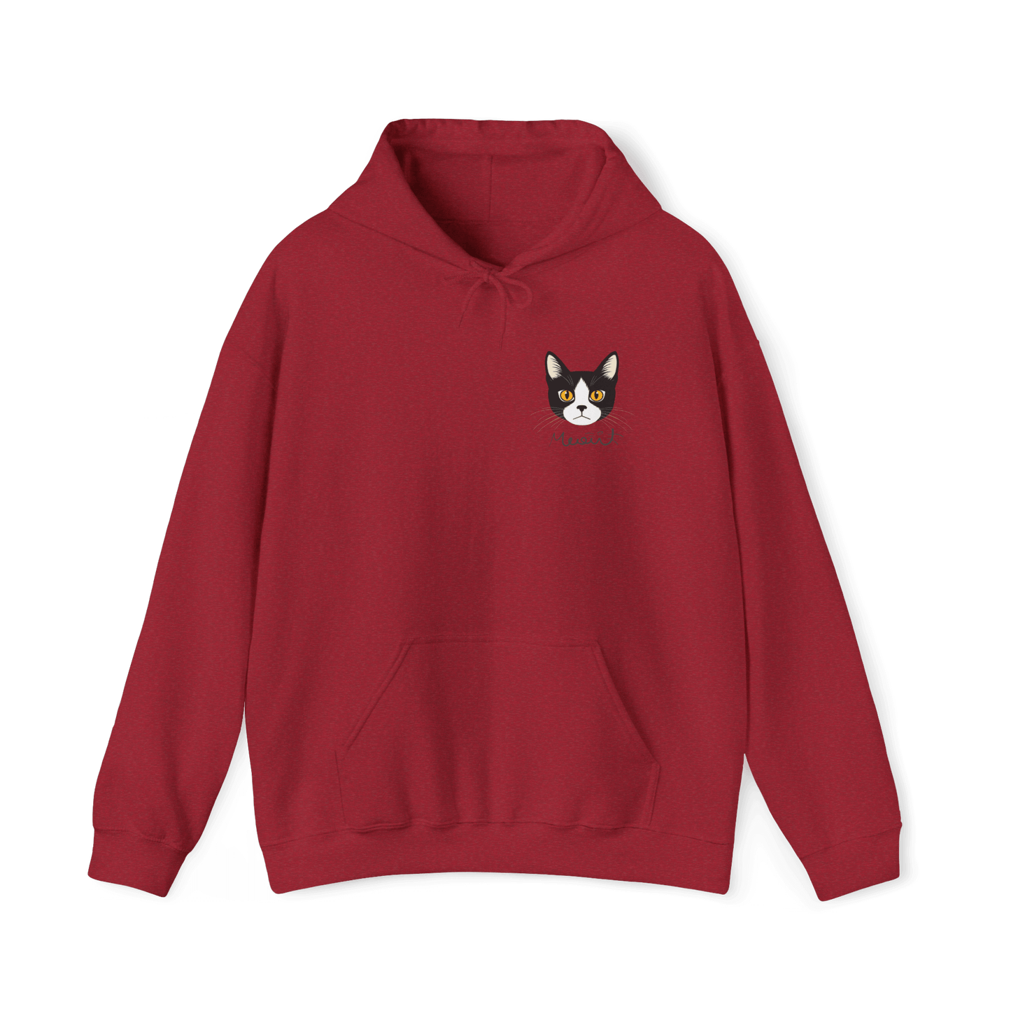 Minimalist Tuxedo Cat Hoodie - Meow Charm