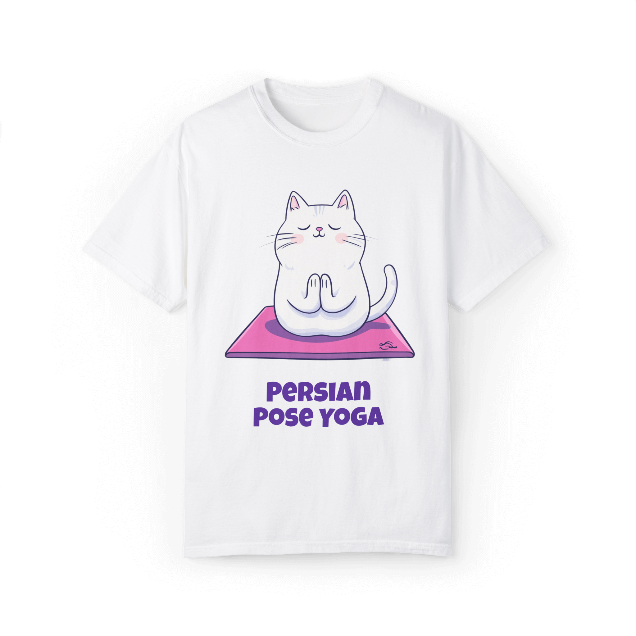 Persian Pose Yoga T-shirt - Playful Relaxation in Style