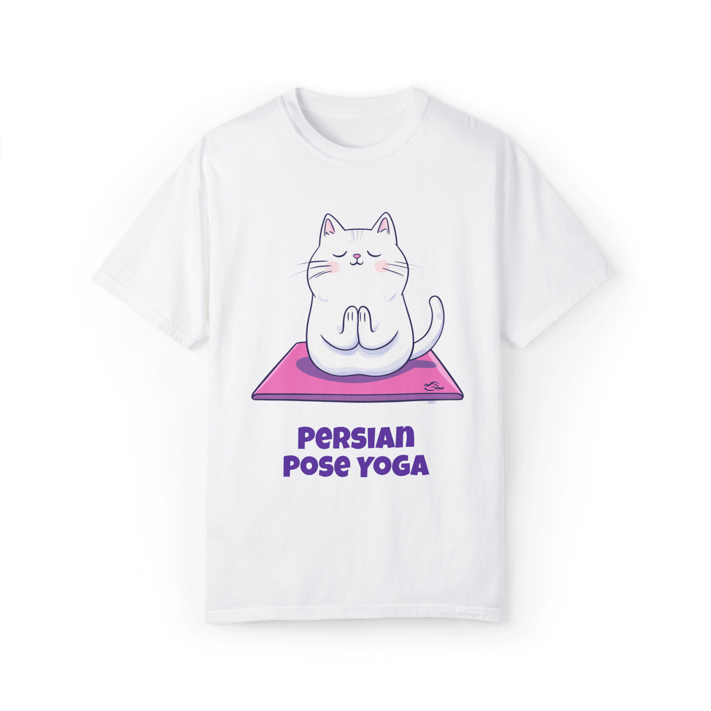 Persian Pose Yoga T-shirt - Playful Relaxation in Style