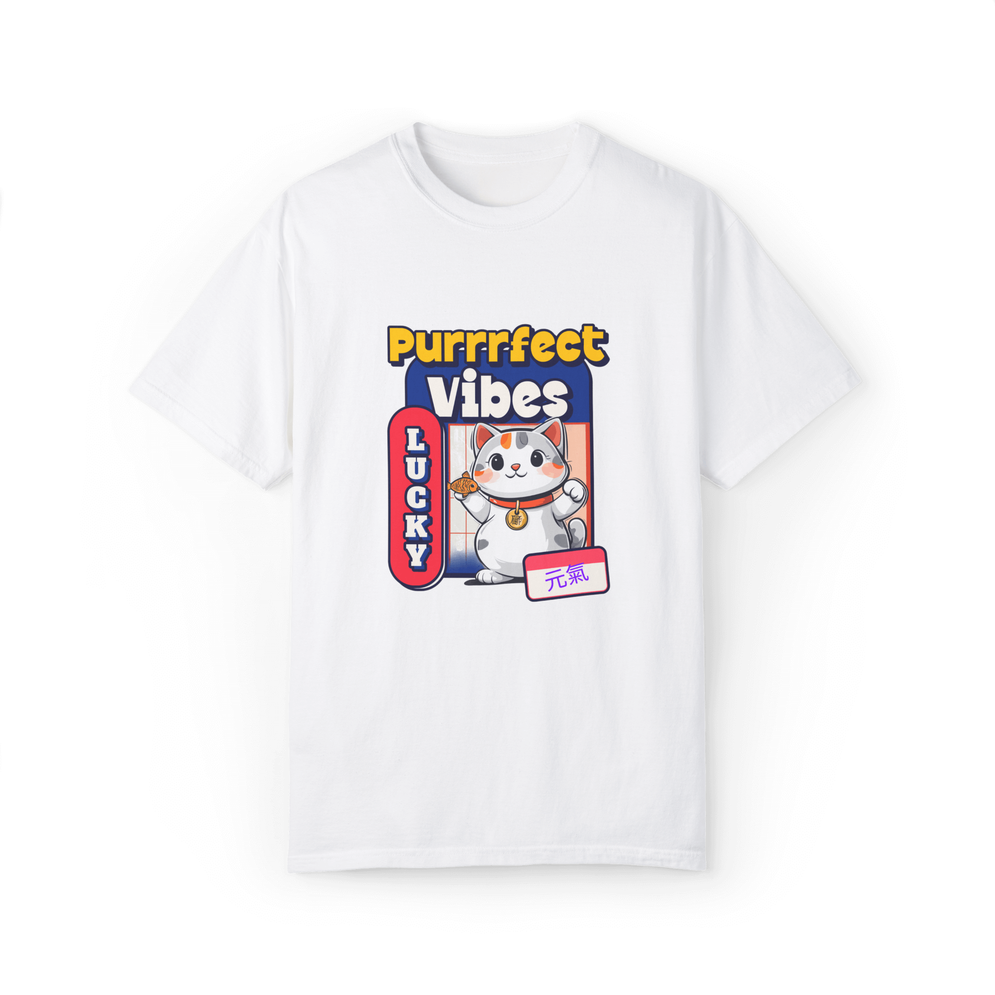 Purrrfect Vibes Scottish Fold T-shirt - Bring Good Fortune