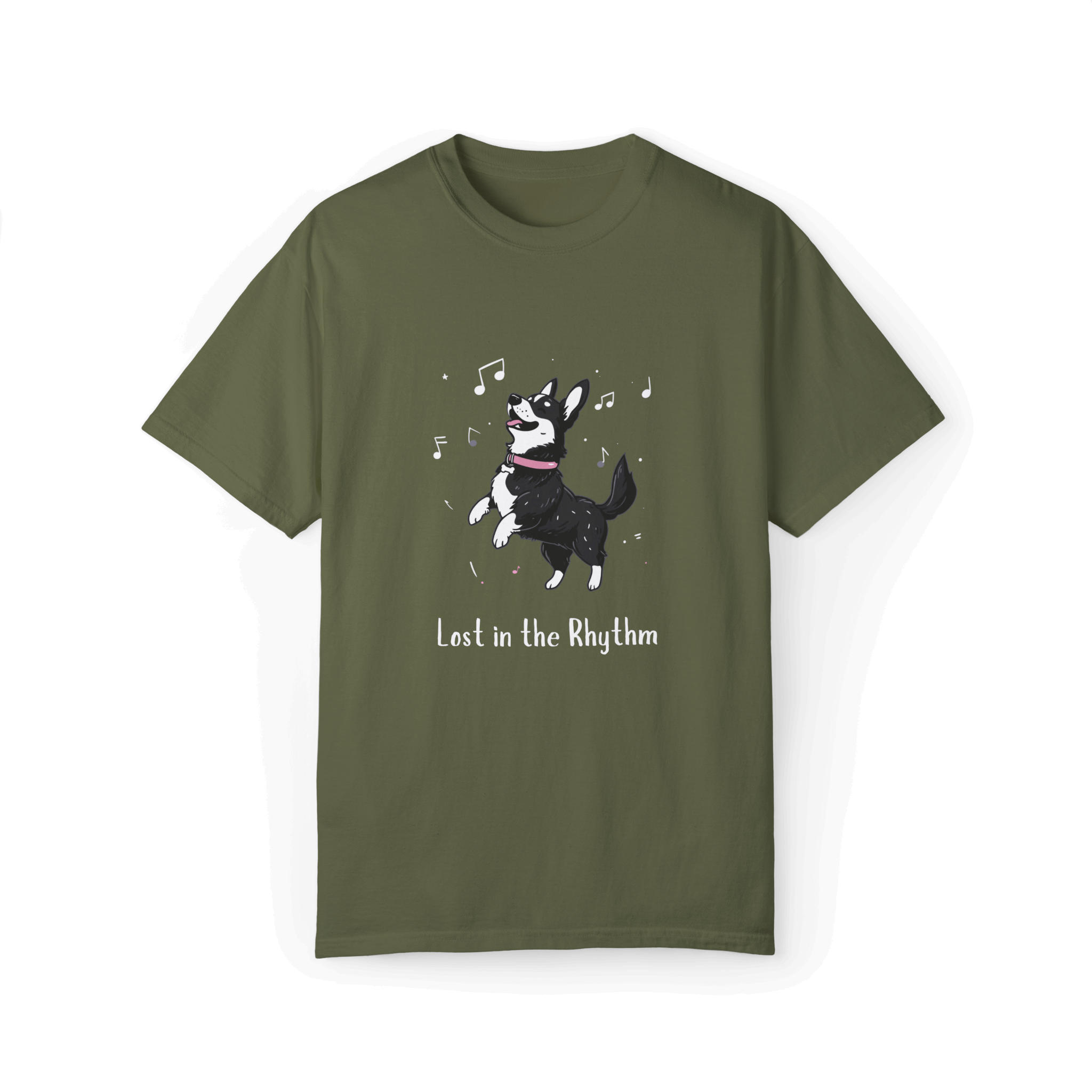 Lost in the Rhythm T-shirt - Swedish Vallhund Dancing Joy