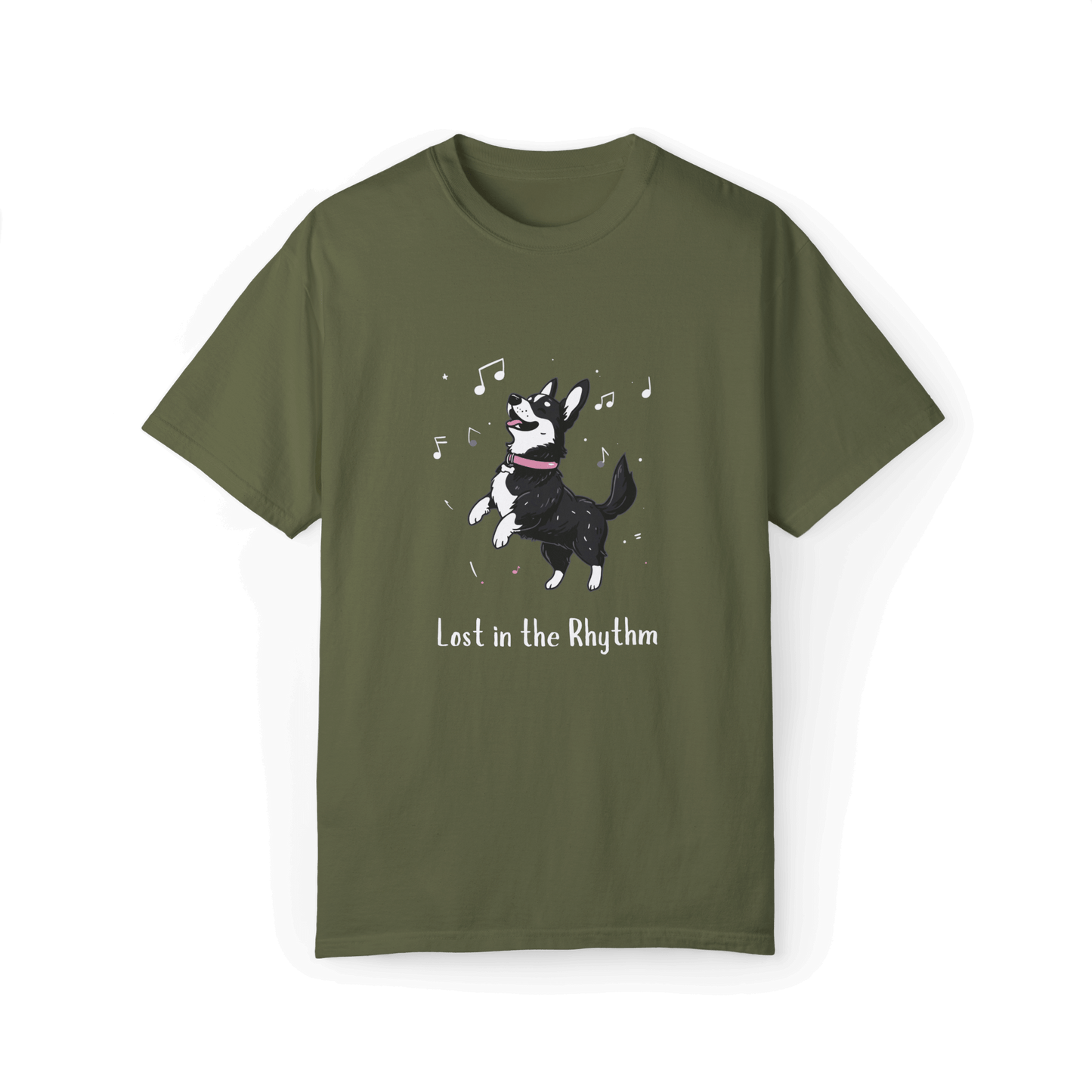 Lost in the Rhythm T-shirt - Swedish Vallhund Dancing Joy