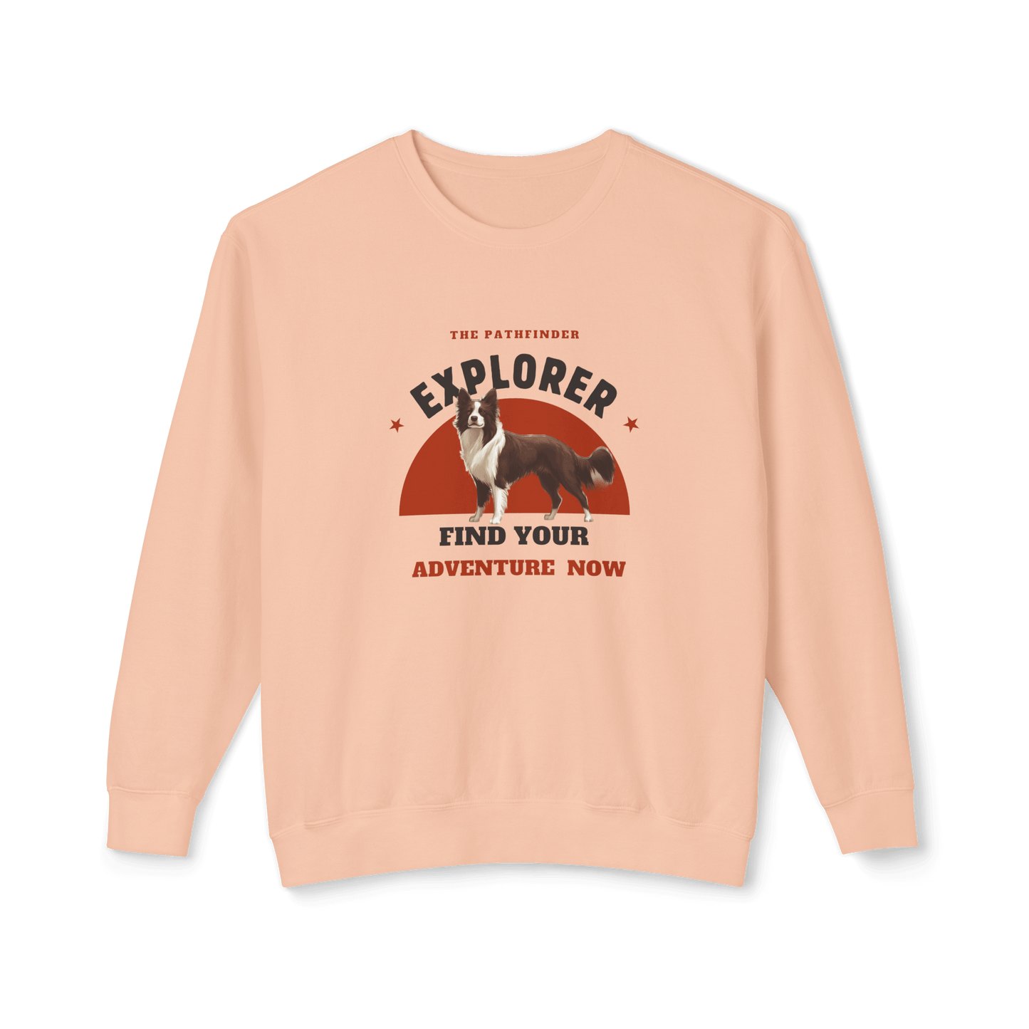 Border Collie Explorer Sweatshirt - Adventure Awaits