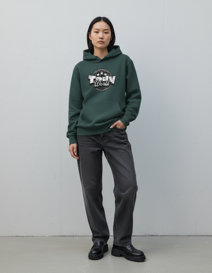 Taily World Graphic Hoodie – Sports Green | Taily Apparel