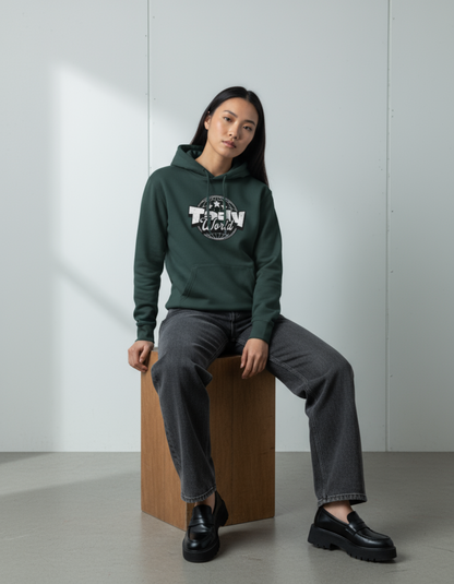 Taily World Graphic Hoodie – Sports Green | Taily Apparel