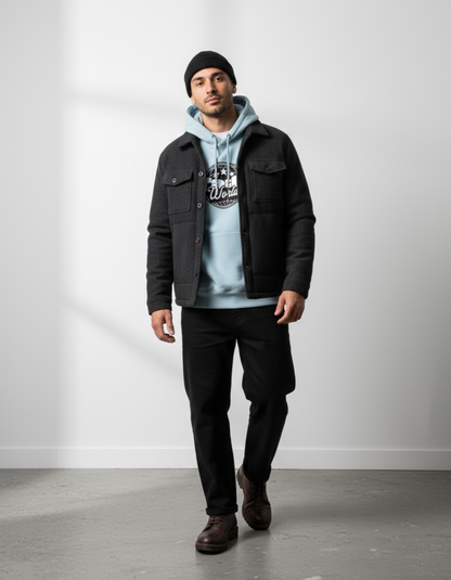 Taily World Graphic Hoodie – Blue Mist | Taily Apparel