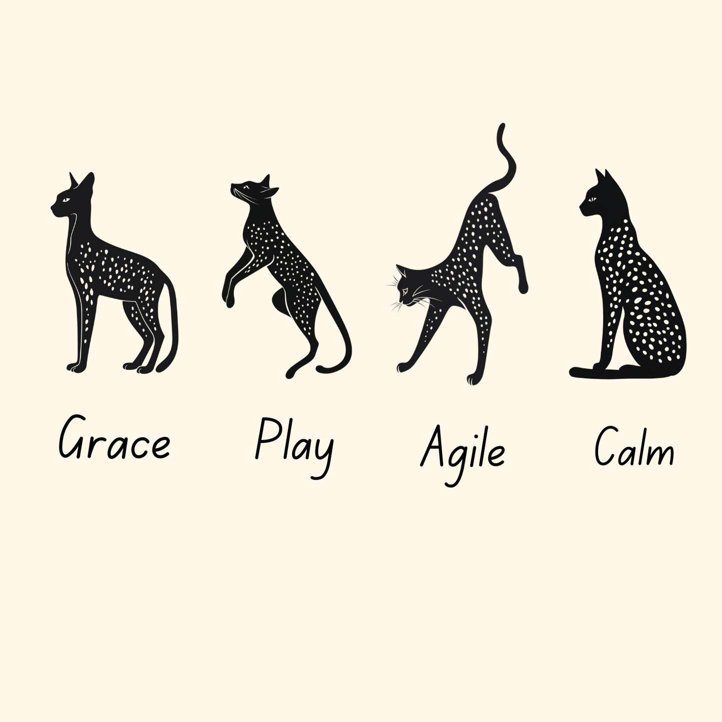 Graceful Savannah Cat T-shirt - Elegant & Playful Design