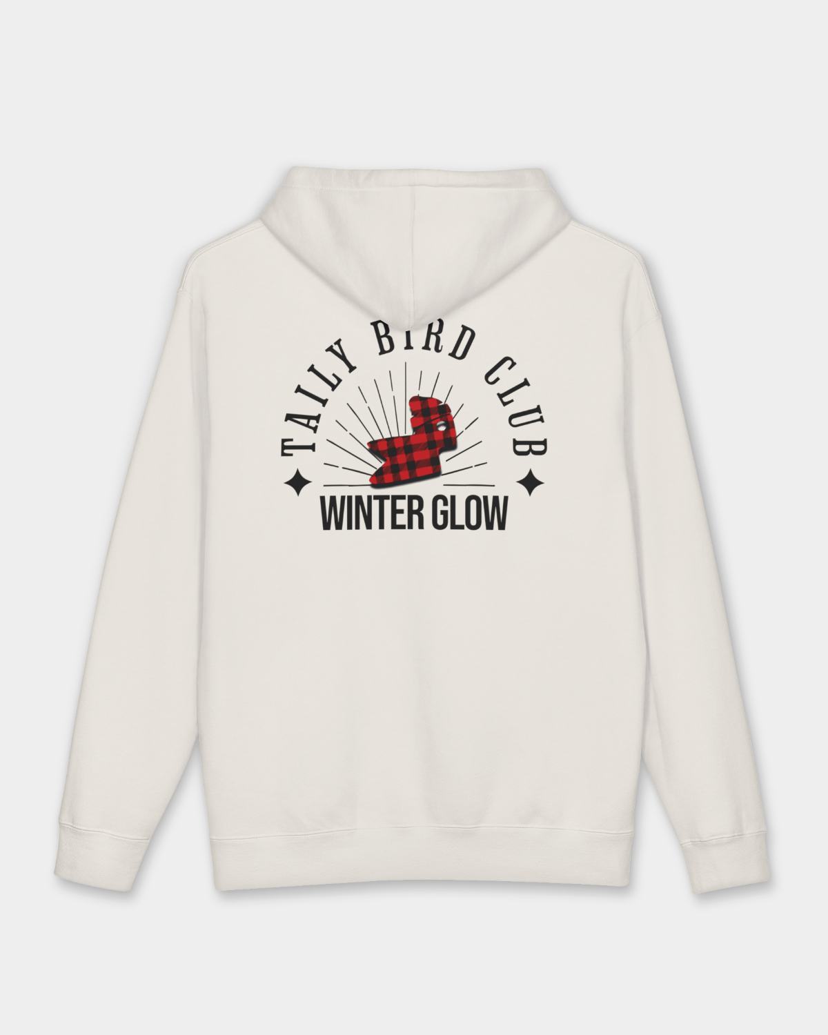 Taily Bird Club Winter Glow Hoodie – Bone