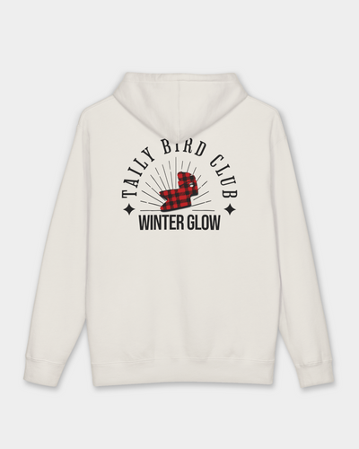 Taily Bird Club Winter Glow Hoodie – Bone