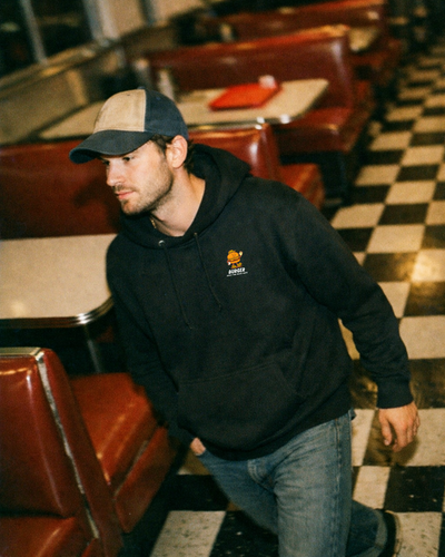 Burger Hoodie – Good Times Service (Black)
