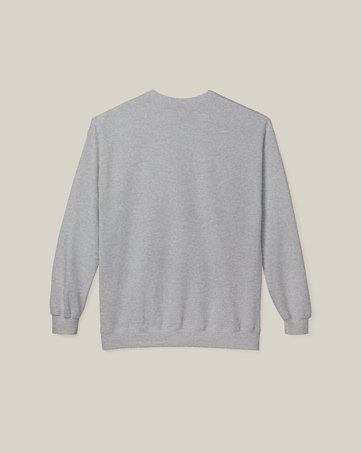Back view of Taily Rain Club sweatshirt in Sport Grey, showcasing a simple and clean design.