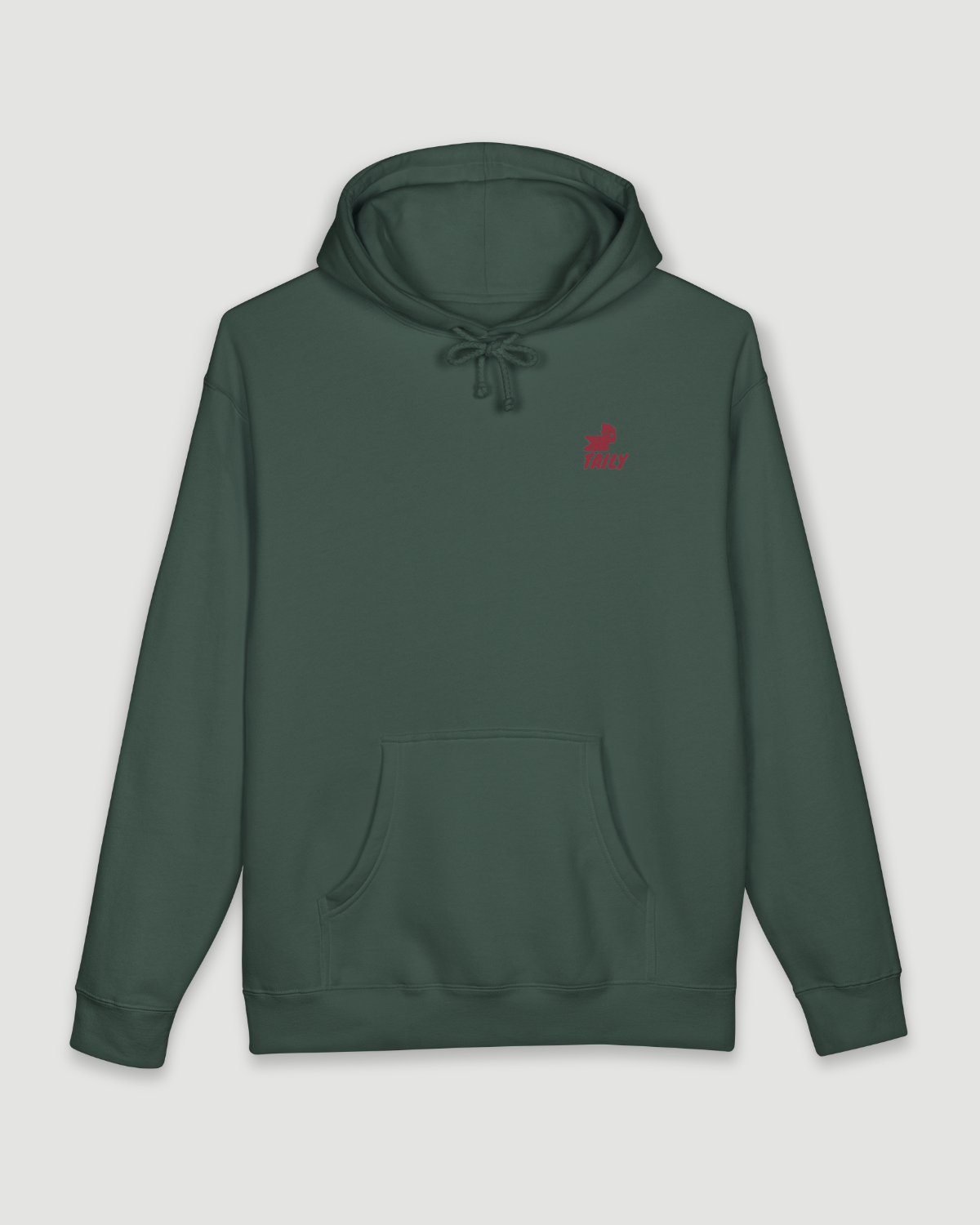 Taily Bird Parkland Hoodie in Alpine Green featuring playful graphics and a comfortable everyday fit.