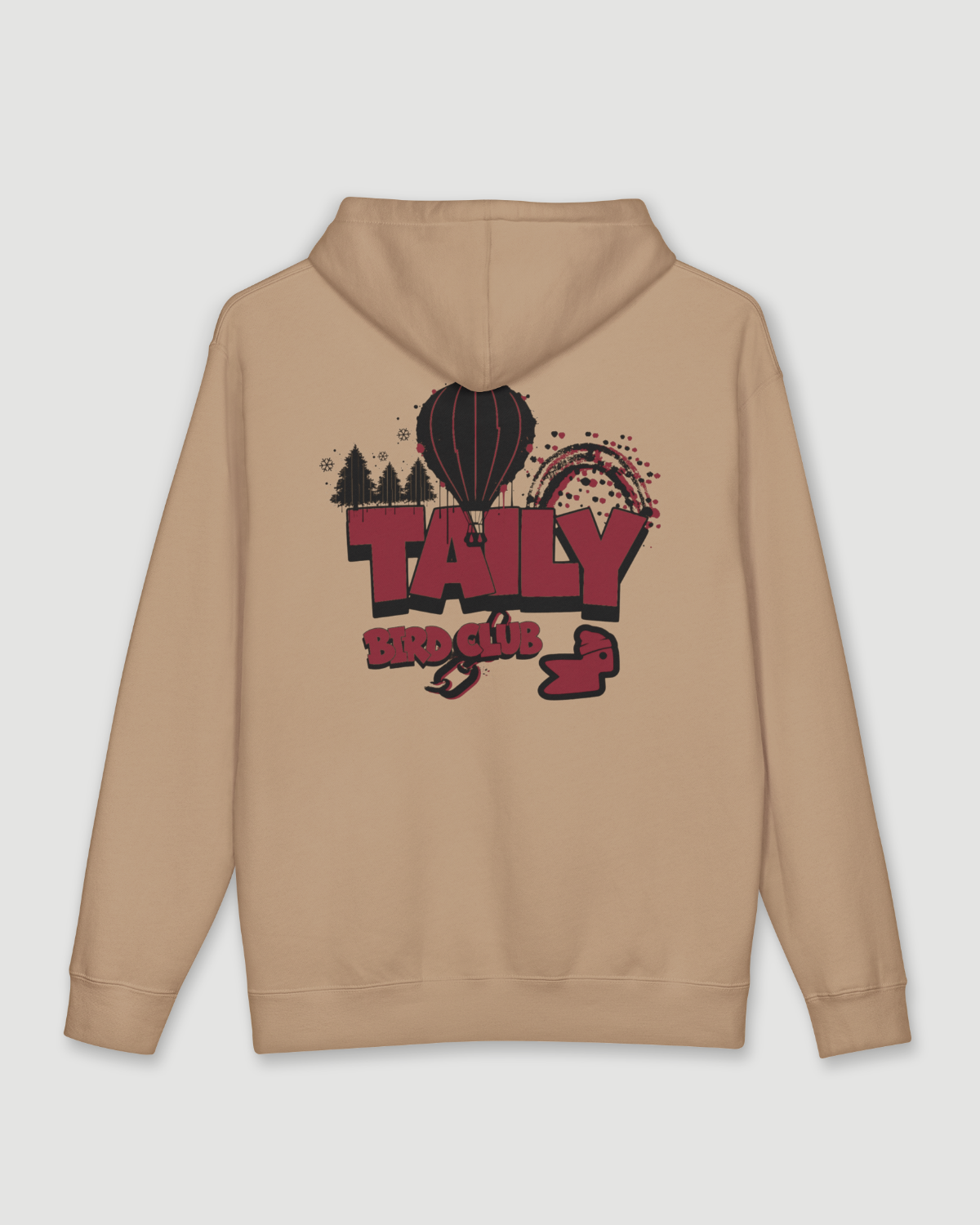 Taily Bird Parkland Hoodie – Sandstone