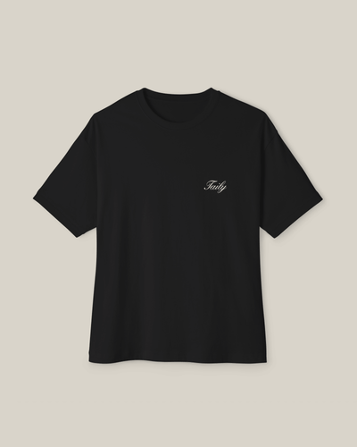 Taily Swiss Alps Vintage Boxy T-Shirt – Black