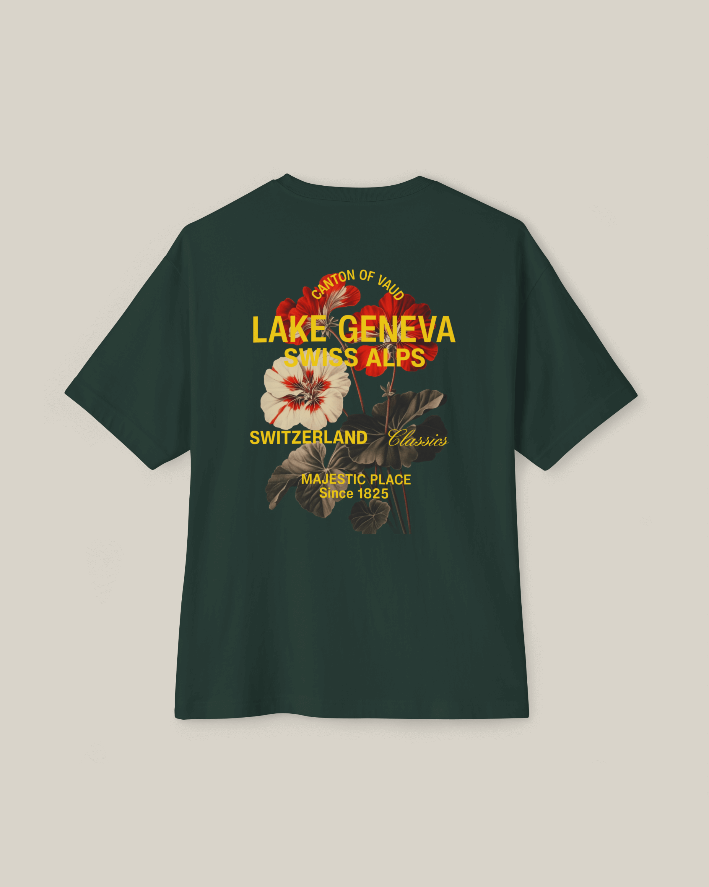 Taily Swiss Alps Vintage Boxy T-Shirt – Forest