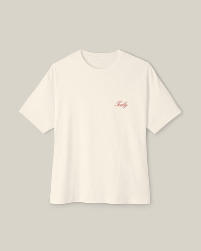 Taily Swiss Alps Vintage Boxy T-Shirt – Natural