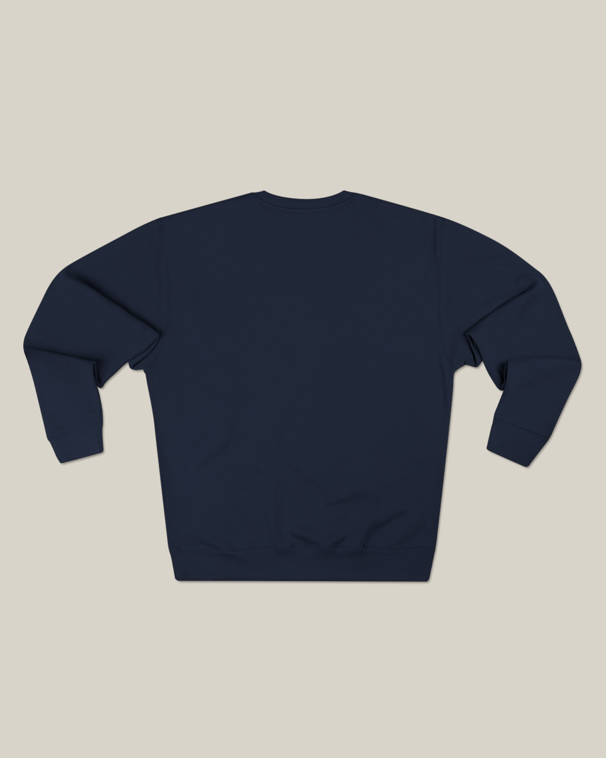 Back view of the Taily RBW Club sweatshirt in navy with a classic, clean silhouette.