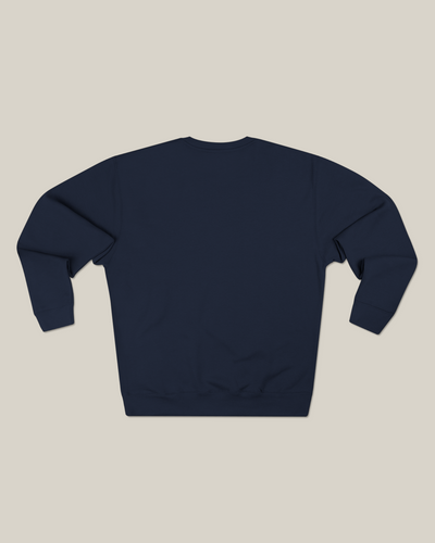 Back view of the Taily RBW Club sweatshirt in navy with a classic, clean silhouette.