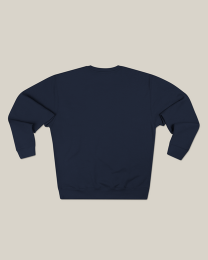 Back view of the Taily RBW Club sweatshirt in navy with a classic, clean silhouette.