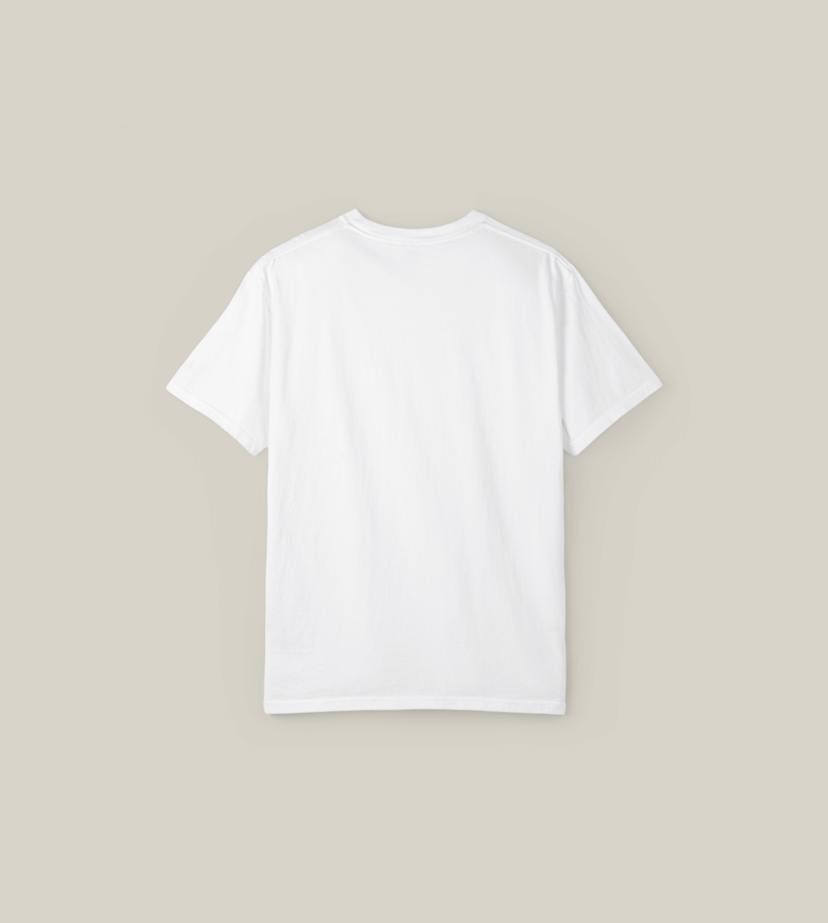 Back view of the Be a Loud Dreamer Tee, a soft cotton white t-shirt with minimal script design.