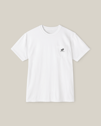 Bird Club Pocket T‑Shirt White | Taily Apparel Streetwear