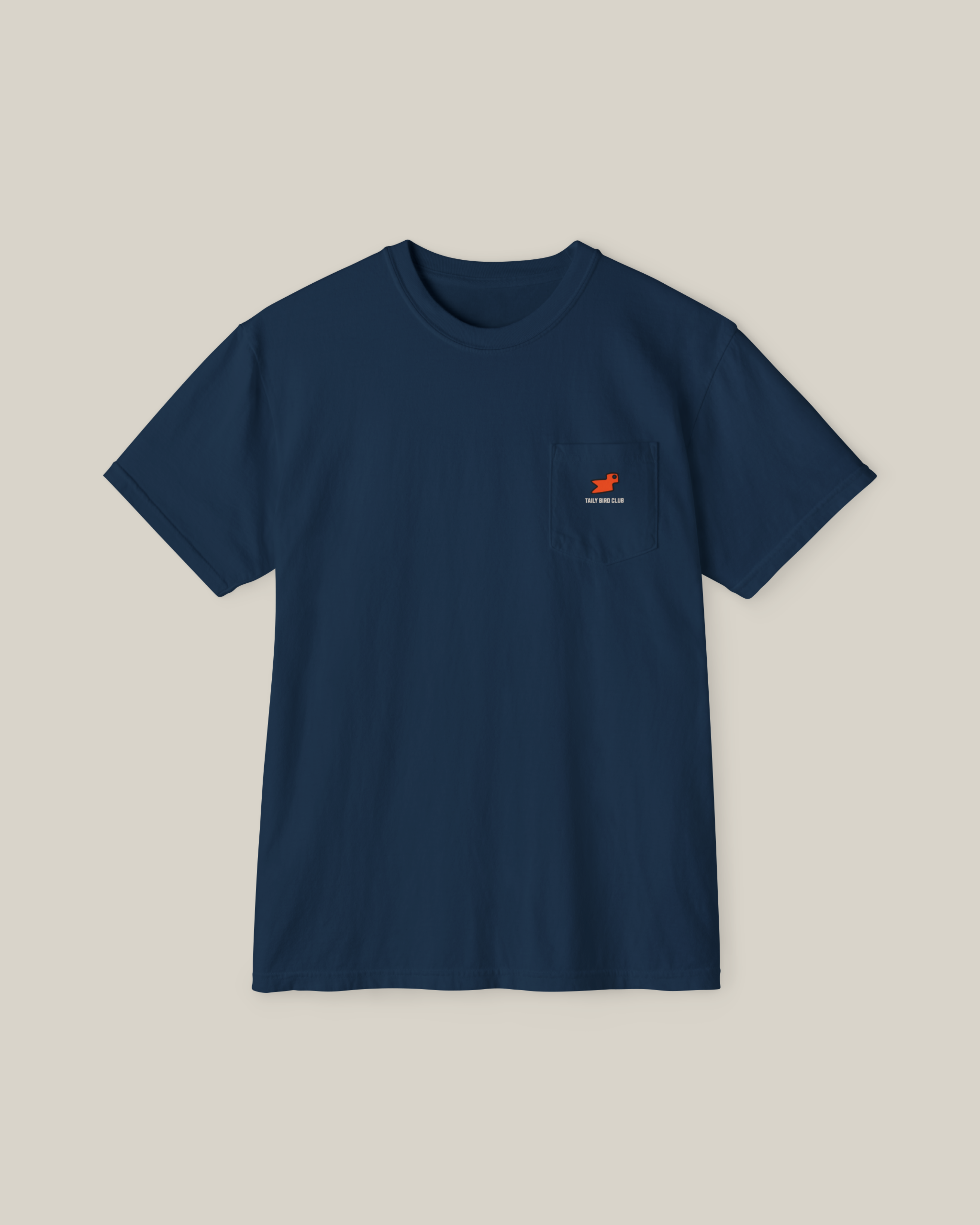 Taily Bird Club Streetwear Pocket T-Shirt – Navy