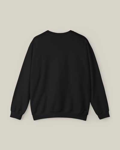 Back view of Taily Bird Stay Cold Stay Royal Streetwear Graphic Sweatshirt in black.