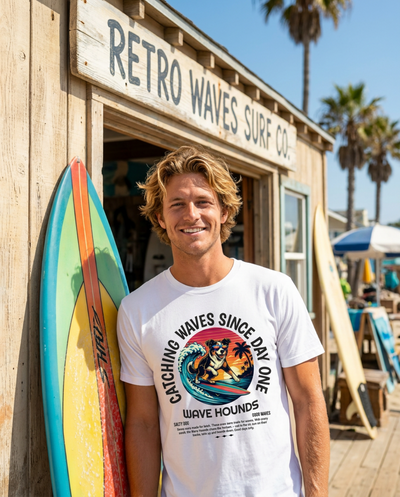 Wave Hounds Surf Tee – White