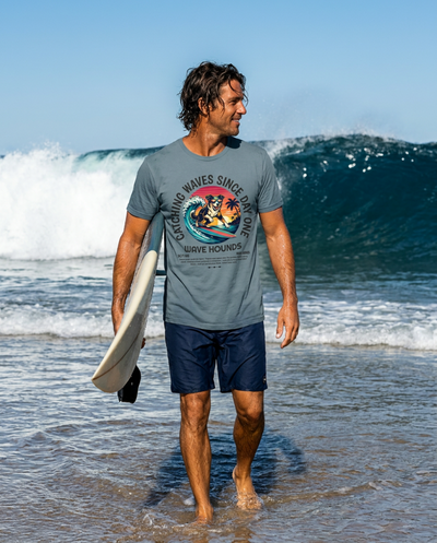 Wave Hounds Surf Tee – Ice Blue