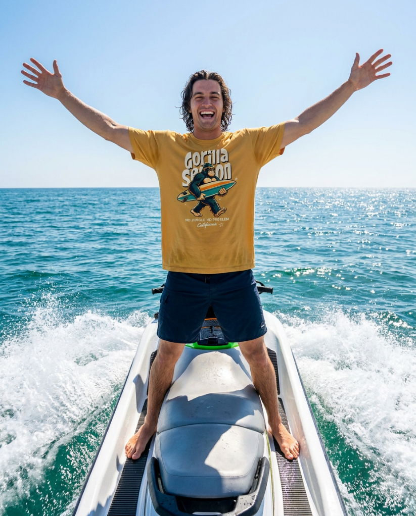 Gorilla Season Surf Tee – Mustard