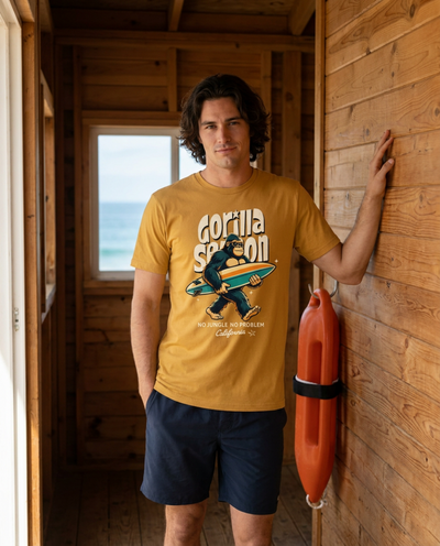 Gorilla Season Surf Tee – Mustard