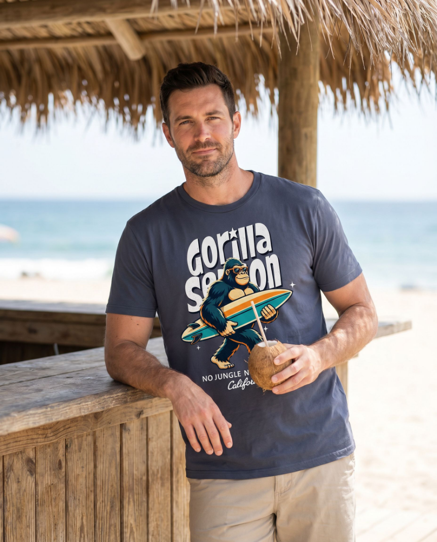 Gorilla Season Surf Tee – Navy