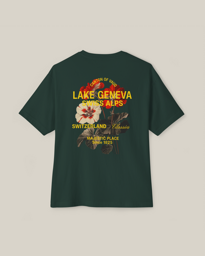 Taily Swiss Alps Vintage Boxy T-Shirt – Forest
