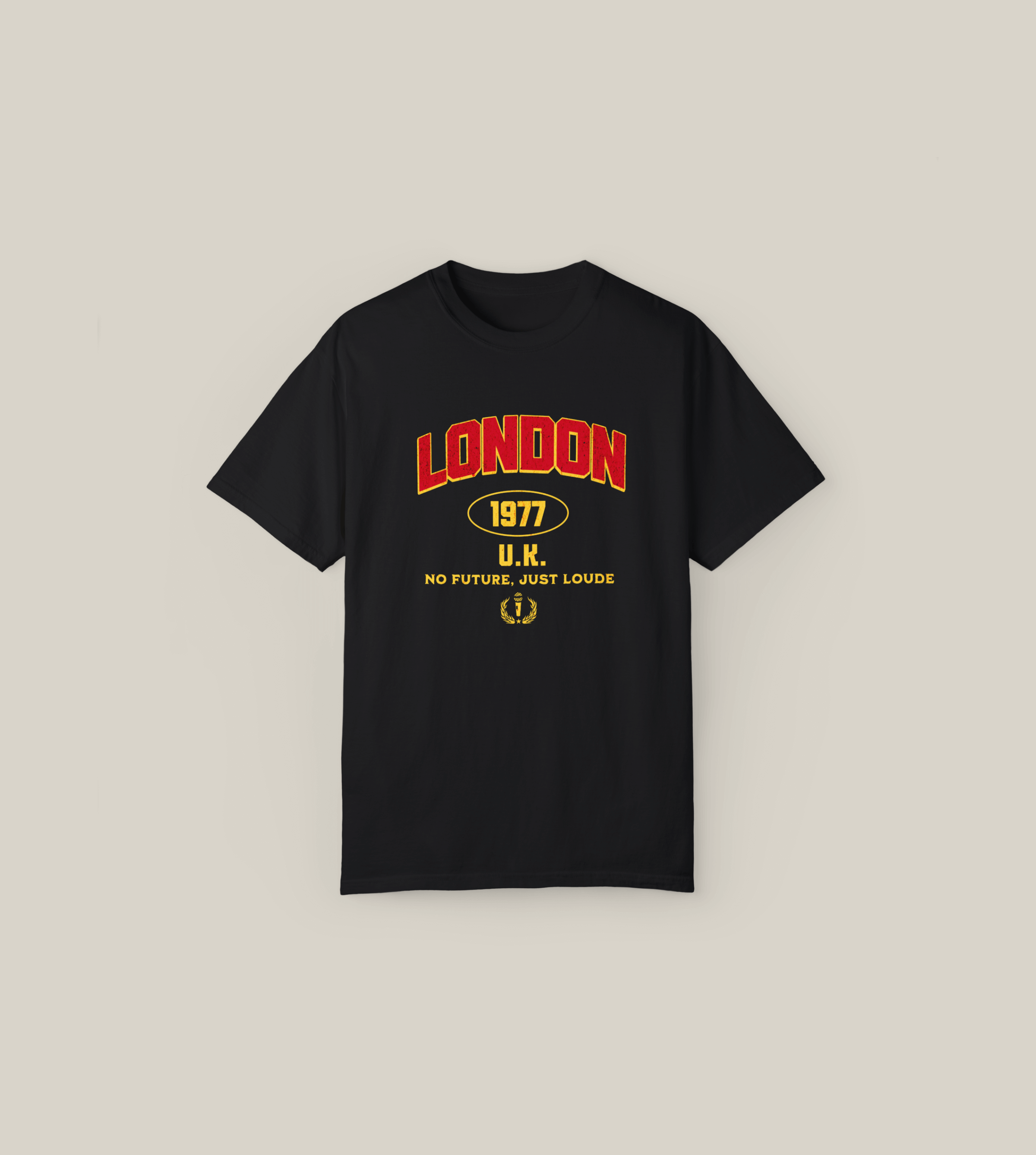 London 1977 Unisex Tee – No Future, Just Louder