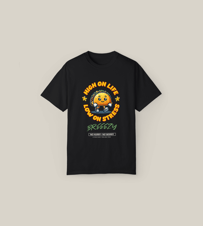 High on Life Taco Tee – Breeezy Unisex Shirt