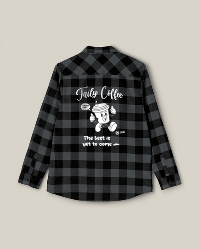 Taily Coffee Flannel Shirt – Charcoal Heather | Streetwear Flannel 2025