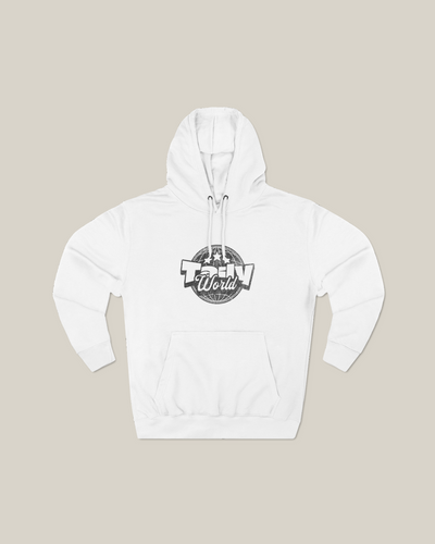 Taily World Graphic Hoodie – White | Taily Apparel