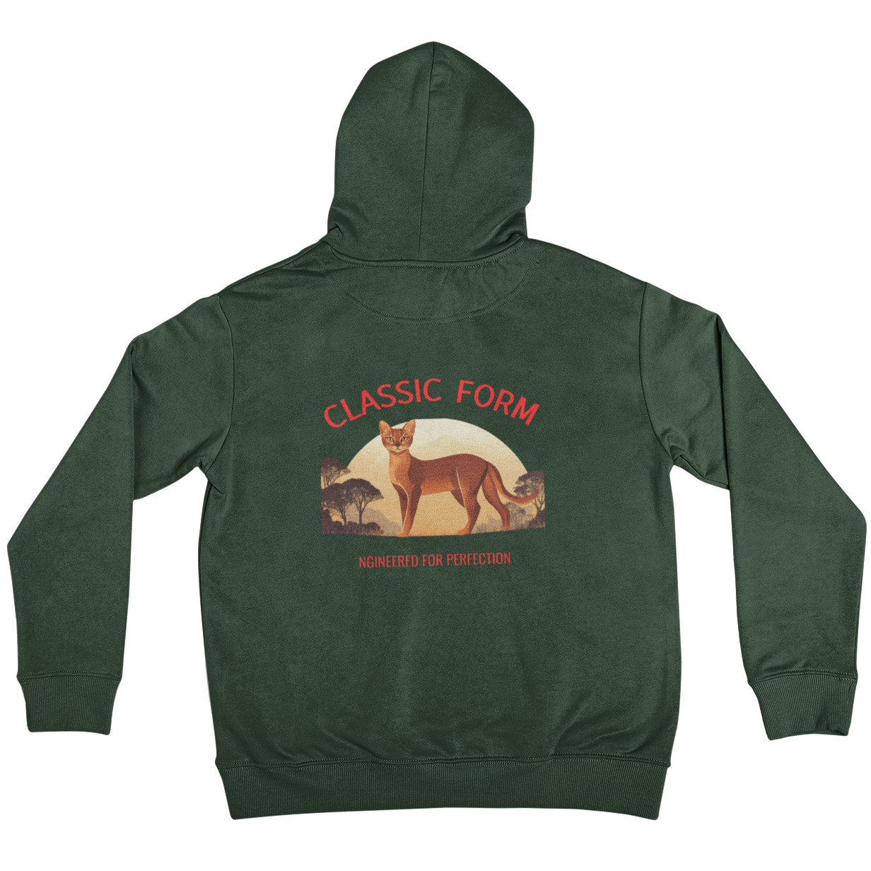 Abyssinian Cat Classic Hoodie - Form in Motion