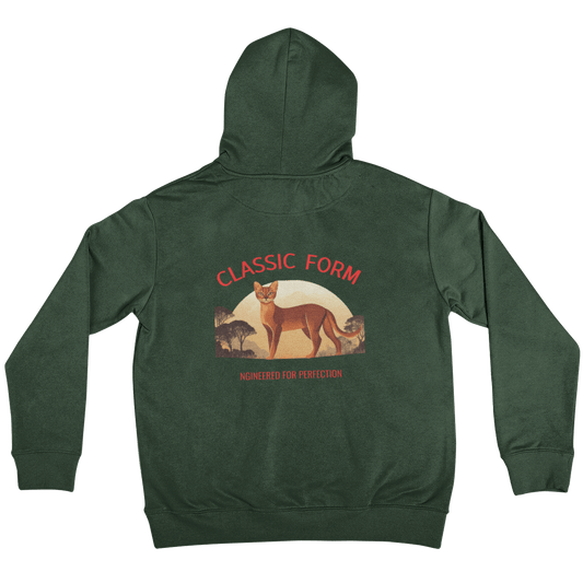 Abyssinian Cat Classic Hoodie - Form in Motion