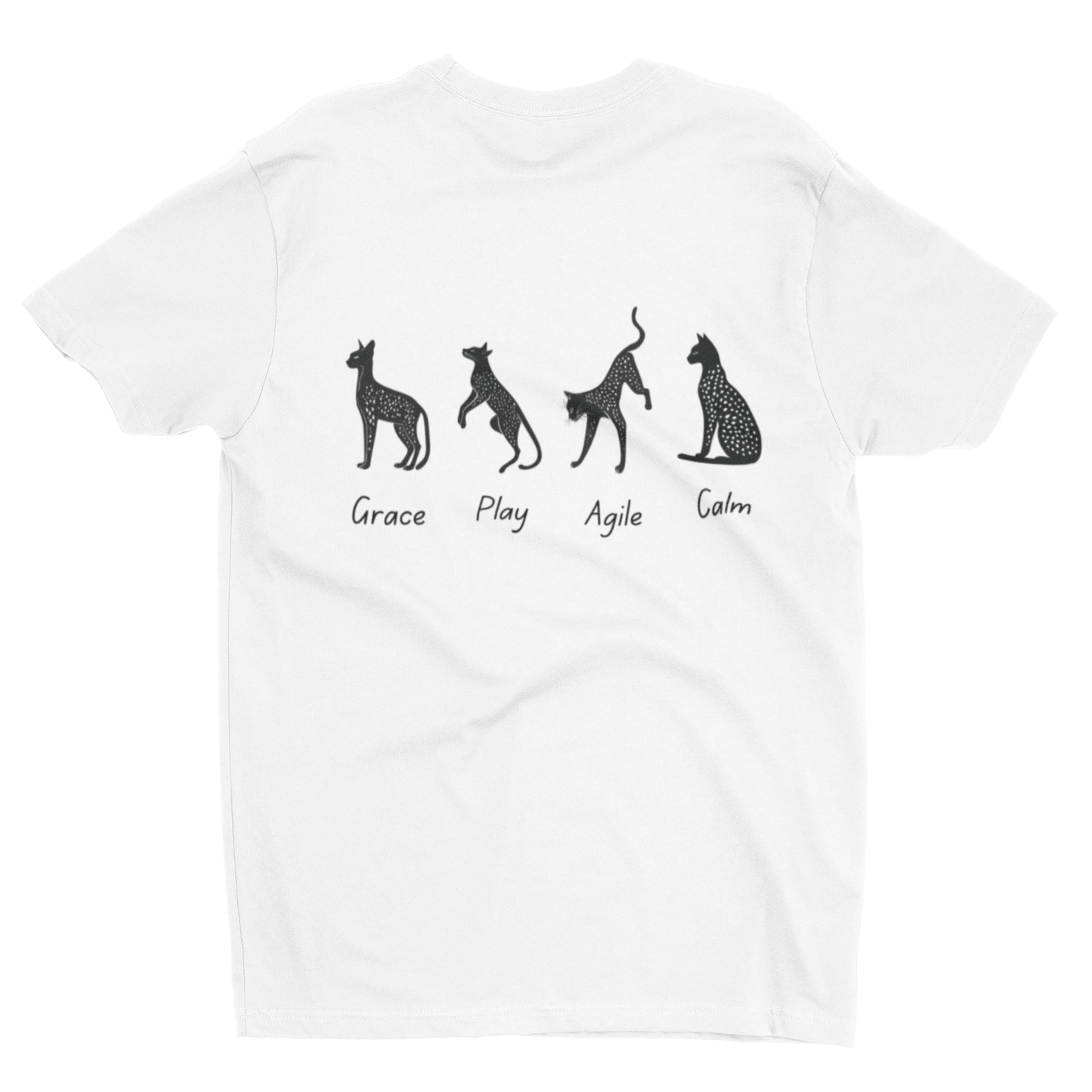 Graceful Savannah Cat T-shirt - Elegant & Playful Design