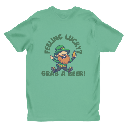 Feeling Lucky? Grab a Beer! St. Patrick’s Day T-Shirt