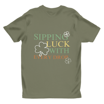 Sipping Luck St. Patrick’s Day T-Shirt