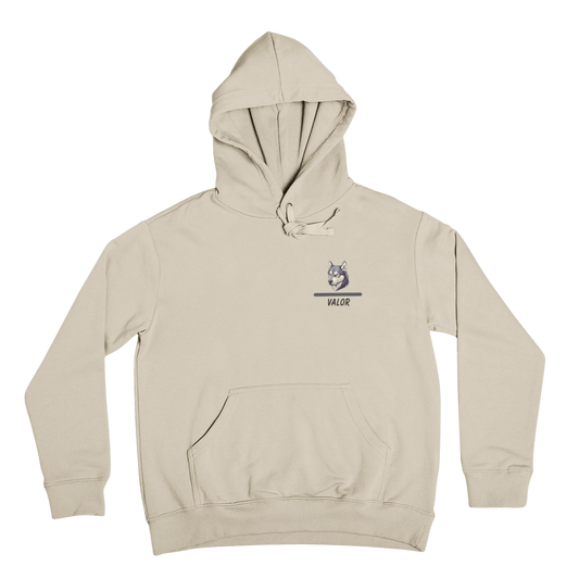 Valor Husky Hoodie - Minimalist Design for Dog Lovers