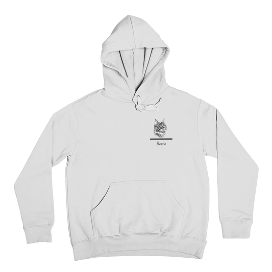 Bestie Maine Coon Hoodie - Minimalist Cat Design