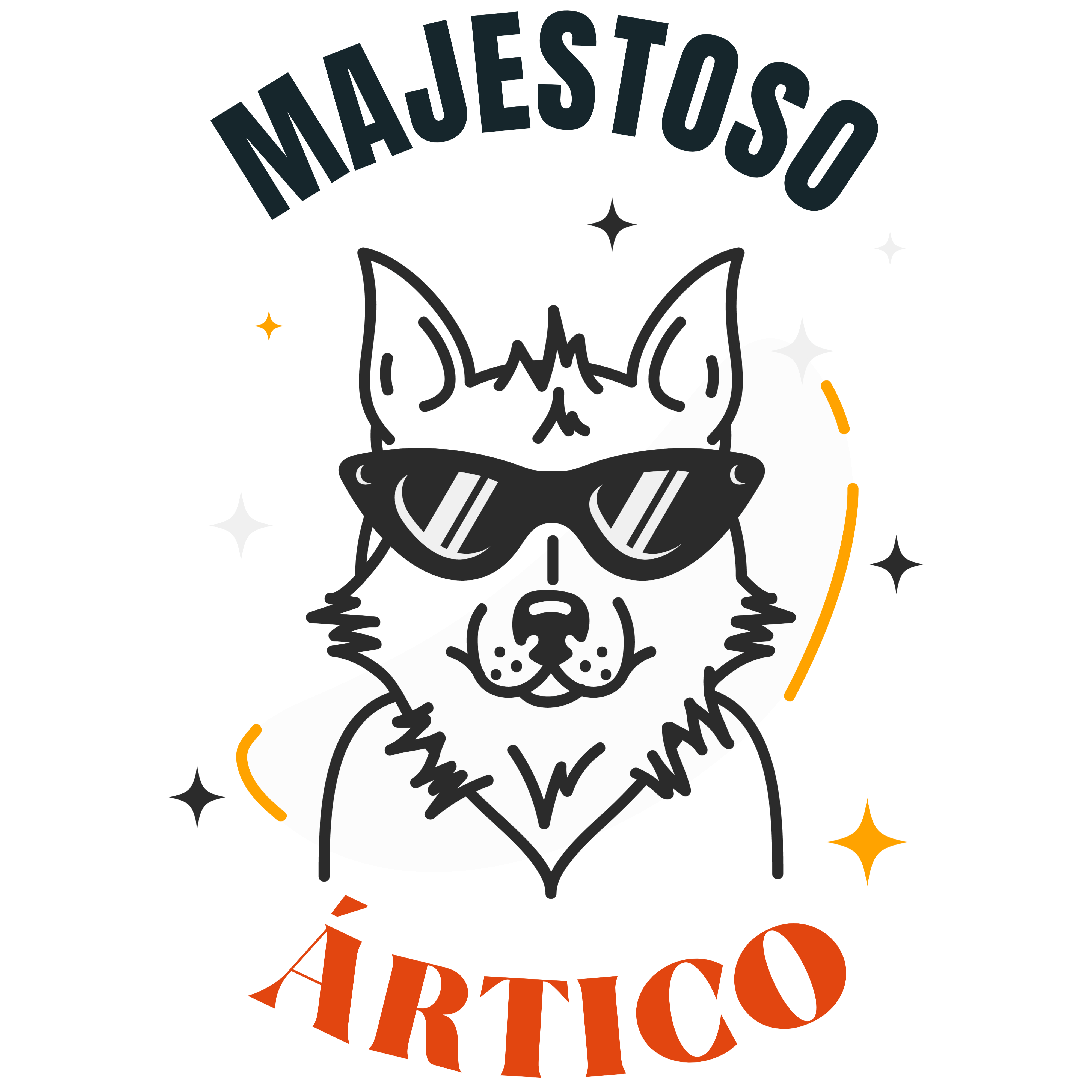 Majestoso Ártico T-shirt - Stylish Husky Design